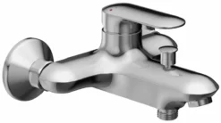 Mitigeur KUMIN Bain Douche Mural Avec Raccord Chromé Réf E1385CP JACOB DELAFON