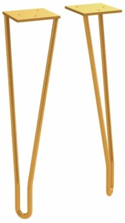 Lot De 2 Pieds Doré 32 Cm JACOB DELAFON